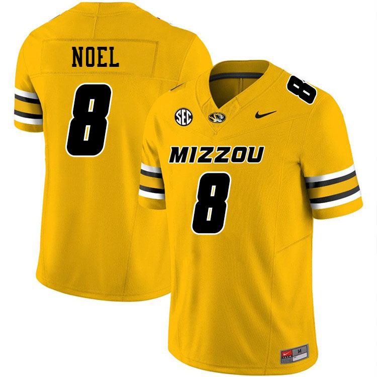 Men #8 Nate Noel Missouri Tigers College Football Jerseys Stitched-Gold